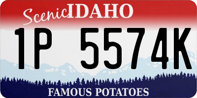 ID license plate 1P5574K
