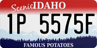 ID license plate 1P5575F