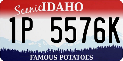 ID license plate 1P5576K