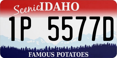 ID license plate 1P5577D