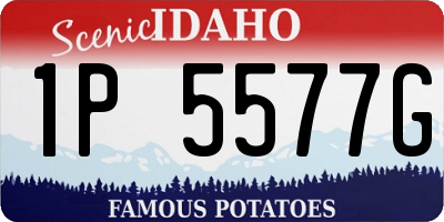 ID license plate 1P5577G