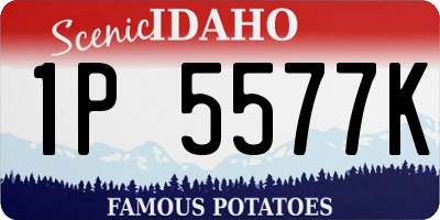 ID license plate 1P5577K