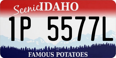 ID license plate 1P5577L