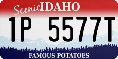 ID license plate 1P5577T