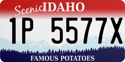 ID license plate 1P5577X