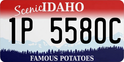 ID license plate 1P5580C