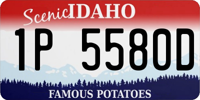 ID license plate 1P5580D