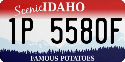 ID license plate 1P5580F