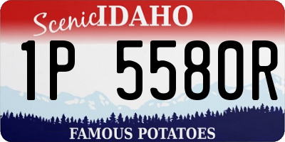 ID license plate 1P5580R