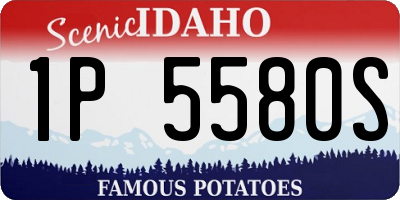 ID license plate 1P5580S
