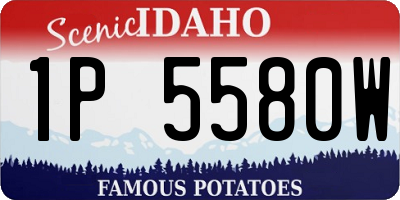 ID license plate 1P5580W