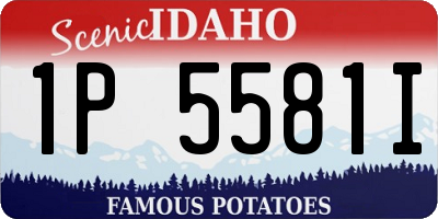 ID license plate 1P5581I