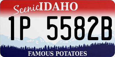 ID license plate 1P5582B