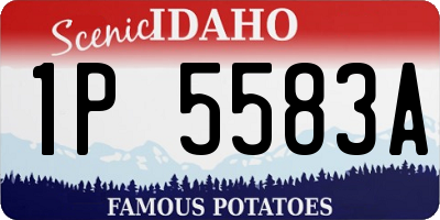 ID license plate 1P5583A