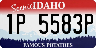 ID license plate 1P5583P