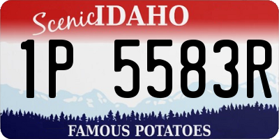 ID license plate 1P5583R