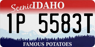 ID license plate 1P5583T