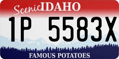 ID license plate 1P5583X