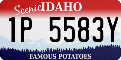 ID license plate 1P5583Y