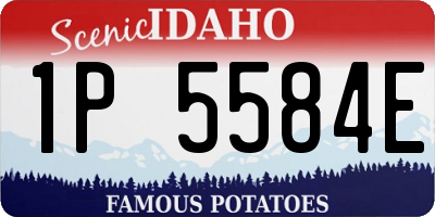 ID license plate 1P5584E