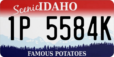 ID license plate 1P5584K