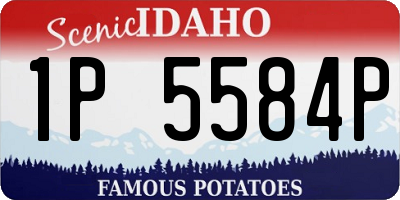 ID license plate 1P5584P