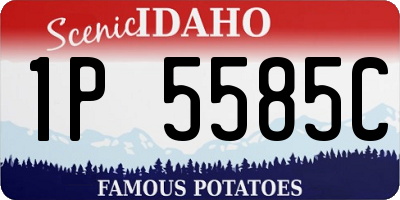 ID license plate 1P5585C
