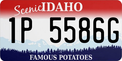 ID license plate 1P5586G