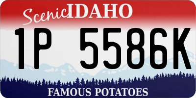 ID license plate 1P5586K