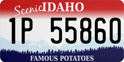 ID license plate 1P5586O