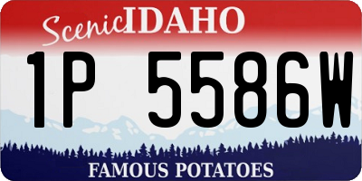 ID license plate 1P5586W