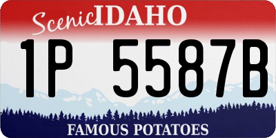 ID license plate 1P5587B
