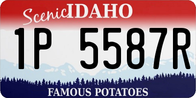 ID license plate 1P5587R