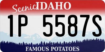ID license plate 1P5587S