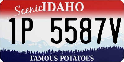 ID license plate 1P5587V