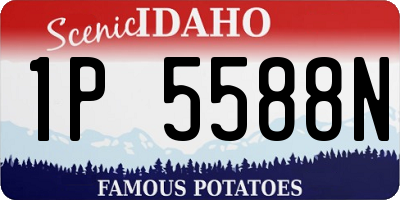 ID license plate 1P5588N