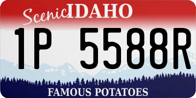 ID license plate 1P5588R