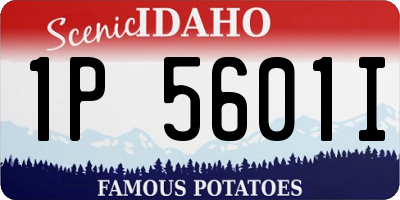 ID license plate 1P5601I