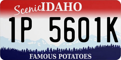 ID license plate 1P5601K