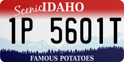 ID license plate 1P5601T