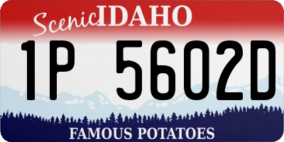 ID license plate 1P5602D