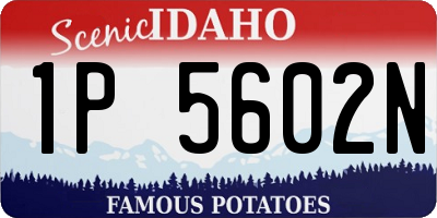 ID license plate 1P5602N