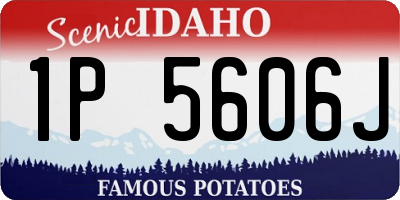 ID license plate 1P5606J