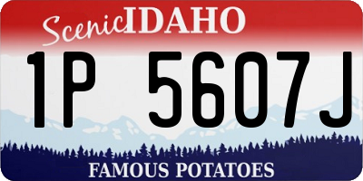ID license plate 1P5607J