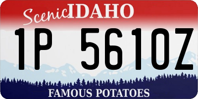 ID license plate 1P5610Z