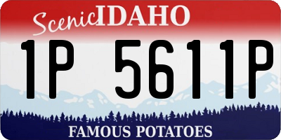 ID license plate 1P5611P