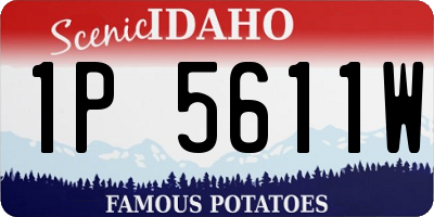 ID license plate 1P5611W
