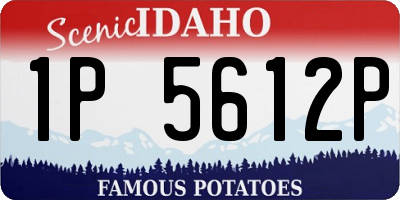 ID license plate 1P5612P