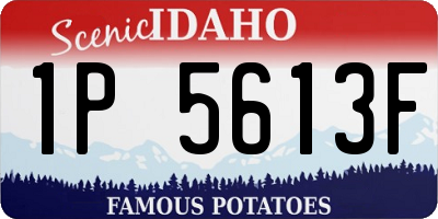 ID license plate 1P5613F