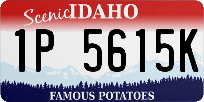 ID license plate 1P5615K